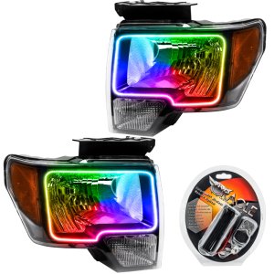 Ford F-150 Headlight Assemblies - ORACLE Lighting - LED Headlight Assemblies with ColorSHIFT - `09-`14